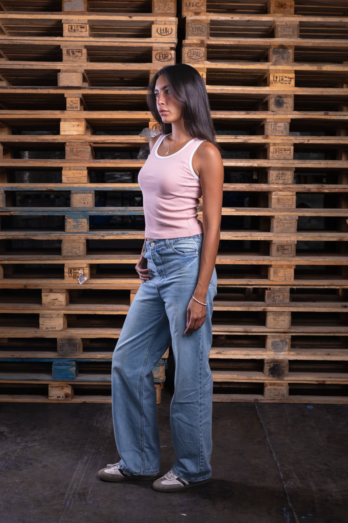 wide leg iced jeans (women) - DNM.EG