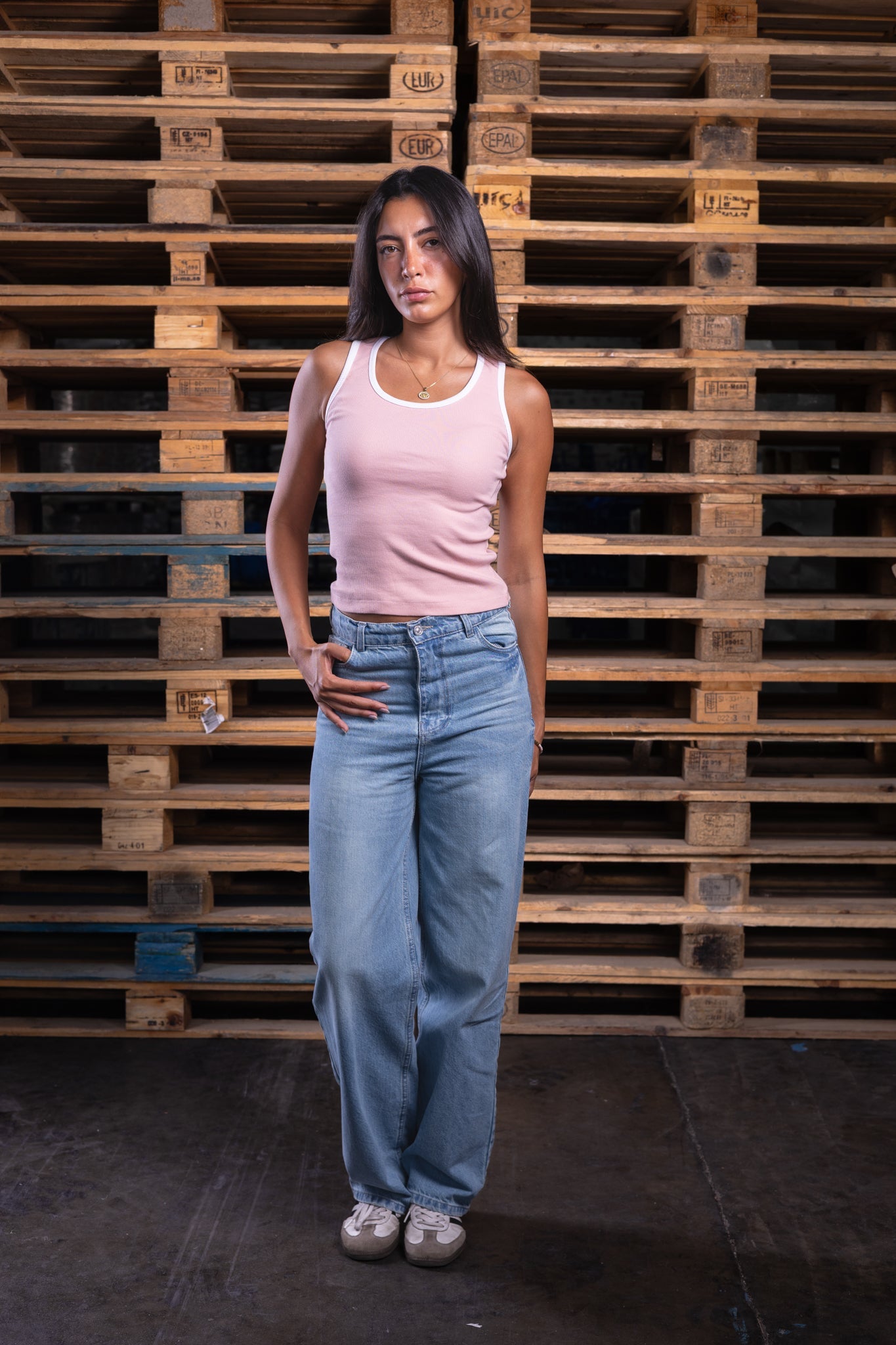 wide leg iced jeans (women) - DNM.EG