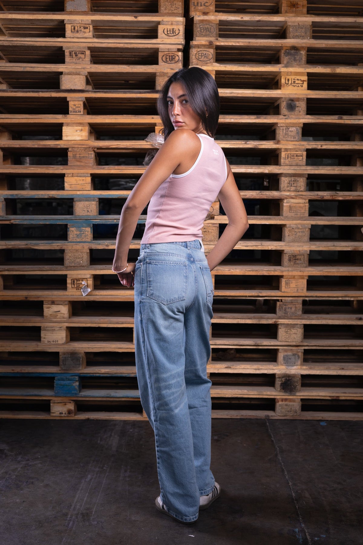 wide leg iced jeans (women) - DNM.EG